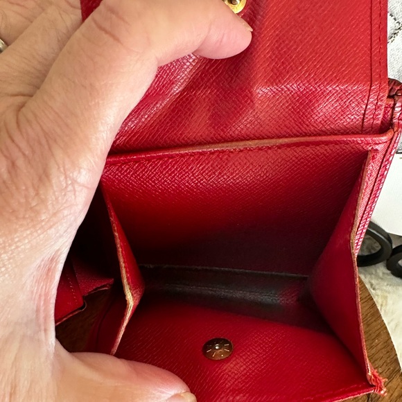 Louis Vuitton Red Epi Wallet with LV Box and Bag - Picture 5 of 13